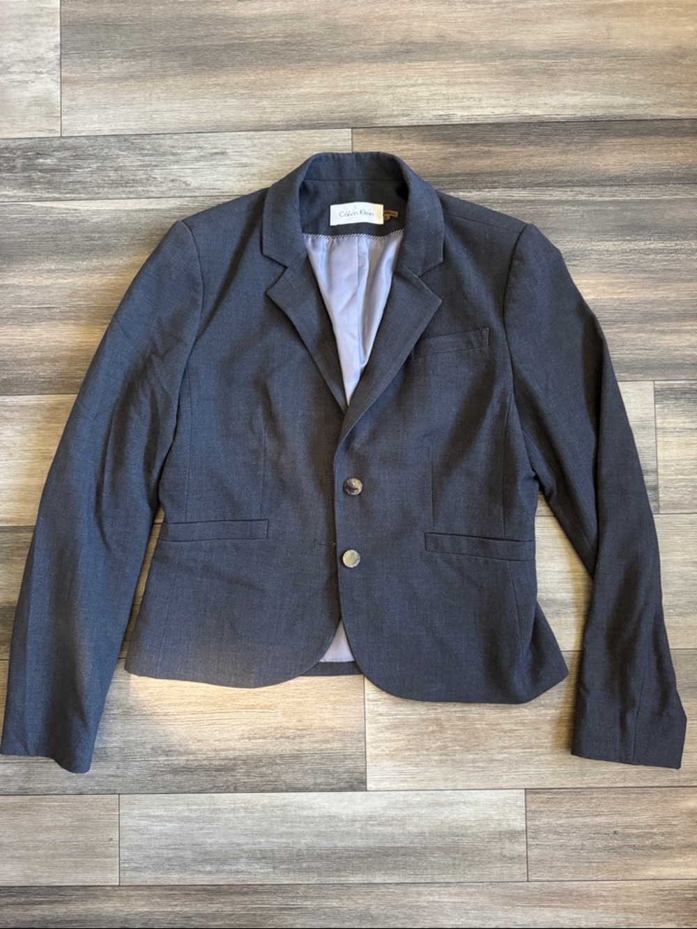 Calvin Klein Dark Grey Women's Tailored Blazer